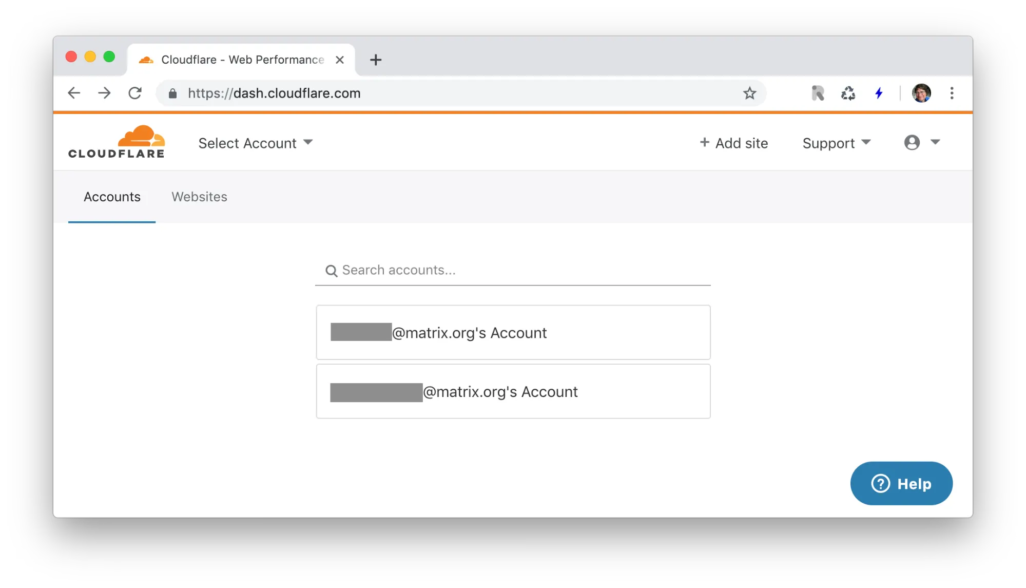 Cloudflare login UI
