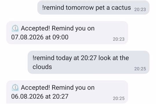 Asking for a reminder to look at the clouds